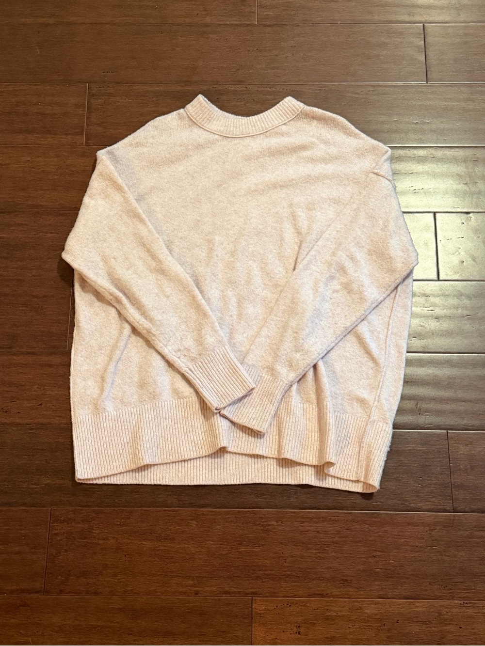 aerie Crewneck Sweater in Light Pink